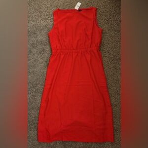 Ann Taylor Red Midi Dress